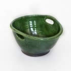 tony sly green bowl deep with handles small